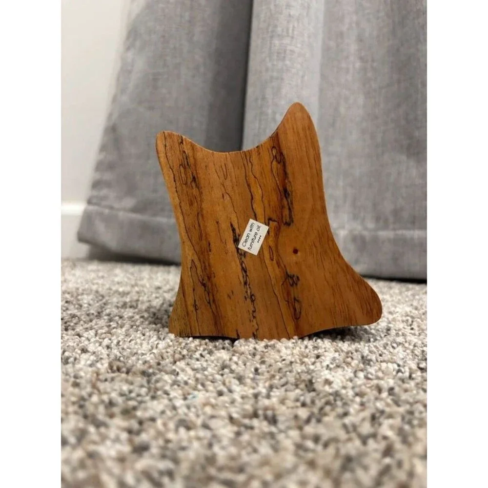 Cute Handmade Wood Cat Puzzle Trinket Storage Box